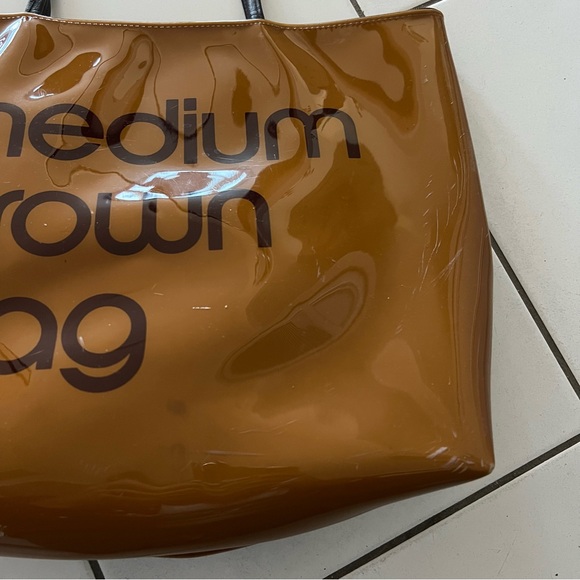 Vintage Bloomingdale’s Medium Brown Bag Tote Bag - Picture 4 of 8